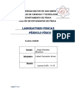 Laboratorio de Fisica 2 Péndulo Fisico