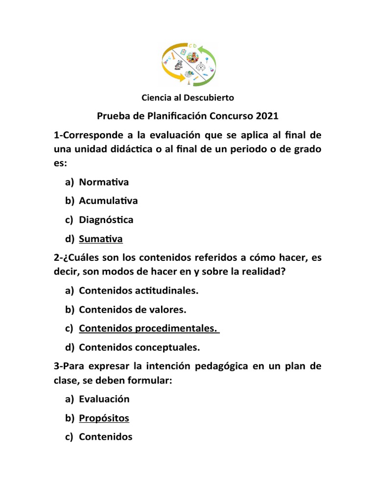 Evaluación y Planificación Educativa | PDF | Evaluación | Plan de estudios