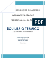 Equilibrio Termico Reporte