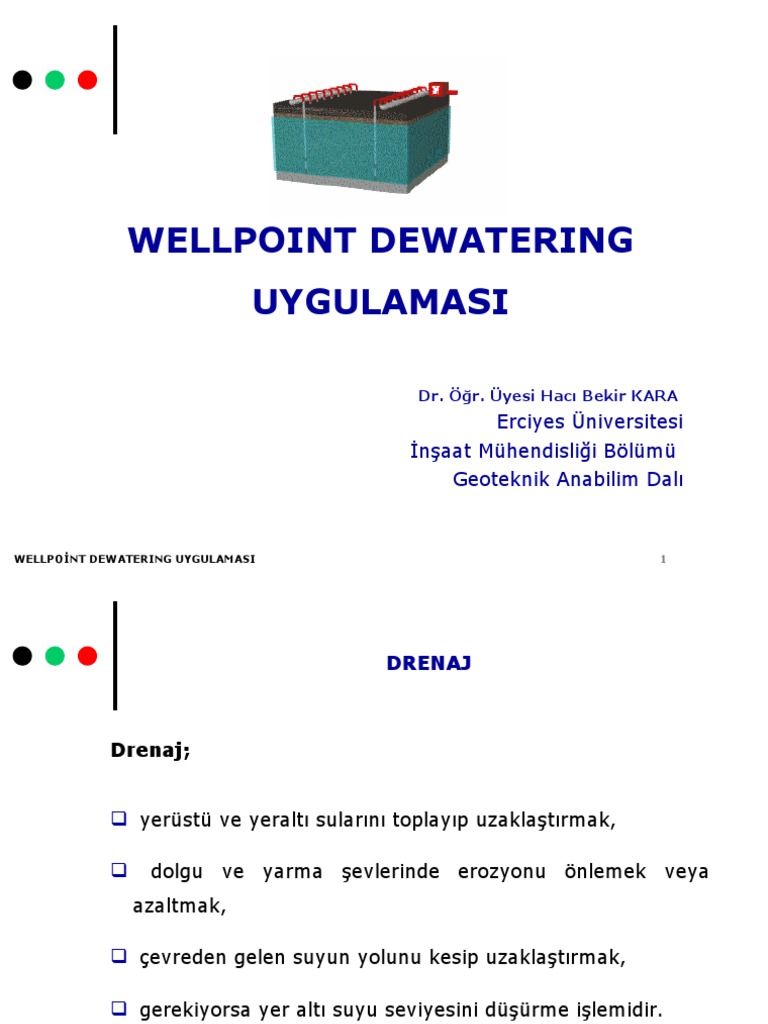 Wellpoint Dewatering | PDF