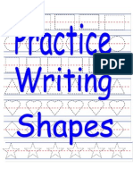 Printable Practice Writing Shapes Activity