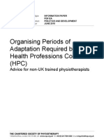 Organising Periods of Adaptation PD012A