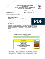 Balance Financiero Provefrut S.A