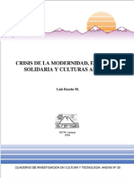 Cuaderno_20 RAZETO Crisis de La Modernidad Economia Solidaria y Culturas Andinas