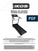 Manual Do Usuário Esteira Kikos E500I: Aviso