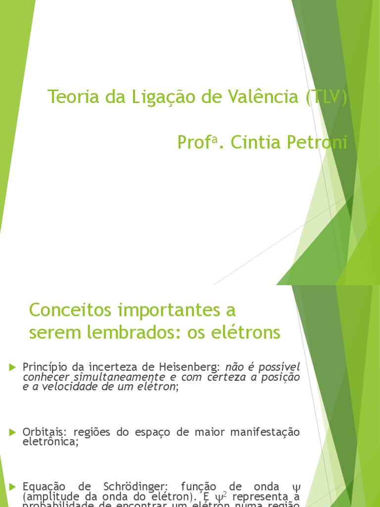 Teoria Da Ligação de Valência | PDF | Orbital molecular | Natureza