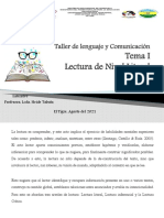 Taller de Lenguaje y Comunicación Tema I