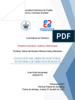 Actividad 9. Evolución del derecho electoral en materia de DDHH