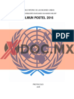 BOLMUN POSTEL 2016: Protocolo Oficial