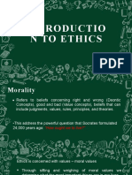 Introduction To Ethics