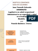 Cuadro sinóptico de convenios fundamentales y de gobernanza ratificados por Colombia
