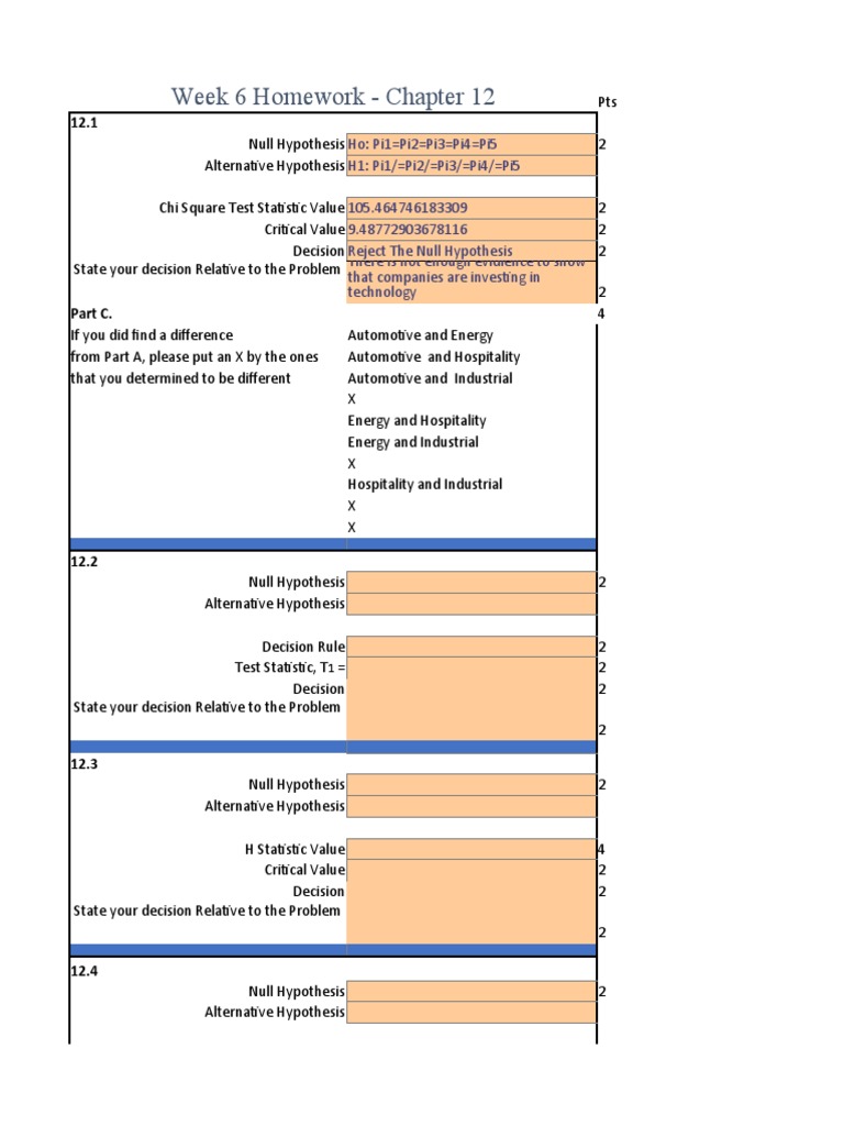 Week 6 Homework: Chi-Square & Regression Analysis | PDF | Statistical ...