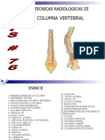 tecnicas de radiologia para columna vertebral con anatomia