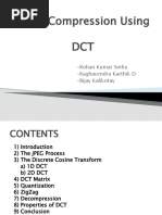 Image Compression Using DCT: - Rohan Kumar Sinha - Raghavendra Karthik D - Bijay Kalikotay