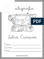 Caderno de Caligrafia