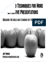 More Effective Presentations