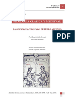 Ensayo Filológico Sobre La Disciplina Clericalis de Pedro Alfonso - Manuel Ortuño Arregui