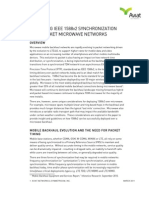 Deploying IEEE1588v2 Synchronization Over Packet Microwave Networks 