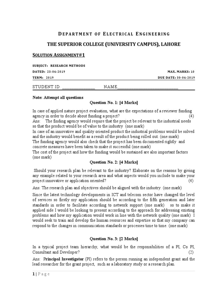 Solution Assignment 1 R Methods MS | PDF | Consultant | Evaluation