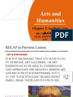 Arts and Humanities: Chapter 2-Aesthetic Arts & Crafts