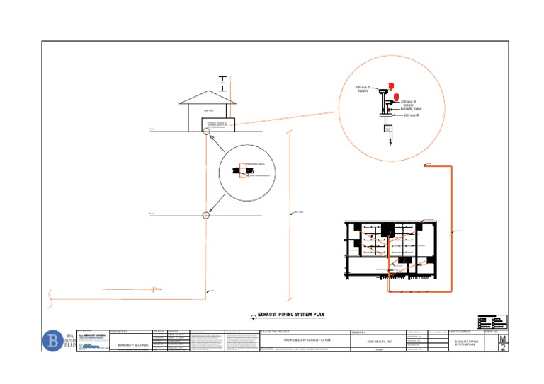 STP Exhaust Piping System Plan | PDF | Mechanical Engineering