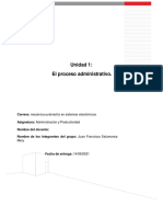 Tarea El Proceso Administrativo. Juan Salamanca