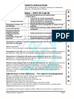 K S H I T I J Syllabus - 2019-20-Unit-01: Effectiveness Versus Efficiency: Two Aspects of Management