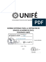 Normas Tesis de Posgrado 4° UNIFE