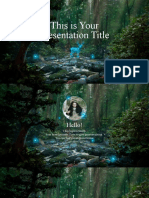 Enchanted Forest Inspired Template