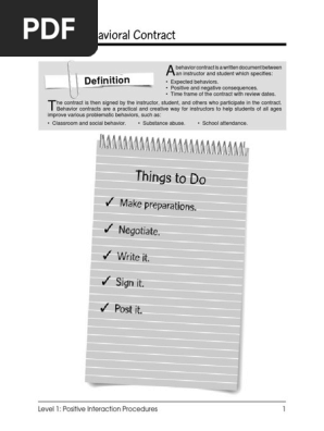 Behavioral Contract