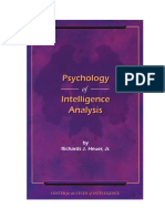 Psychology of Intelligence Analysis