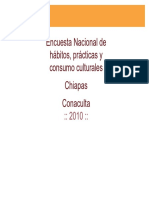Encuesta Nacional de Hábitos, Prácticas y Consumo Culturales 2010: Chiapas
