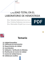 Calidad Pre-Analitica en Hemostasia