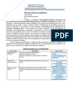 Plan de Refuerzo Académico 8vo 1er Parcial 1er Quimestre