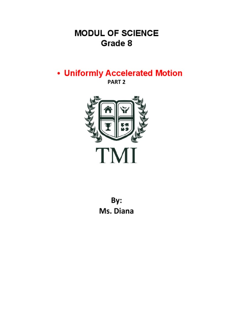 Uniformly Accelerated Motion Module | PDF | Acceleration | Velocity