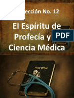 Lección 12. El Don de Profecía y La Ciencia Médica