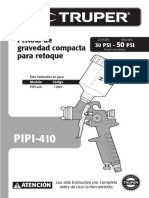 PIPI-410: Pistola de Gravedad Compacta para Retoque