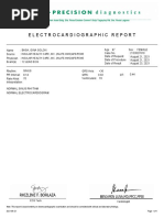 Electrocardiographic Report