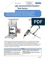 IMADA Torque-Angle Measurement System TAA Series Guide