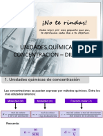 Unidades Químicas de Concentración y Dilución - 2020