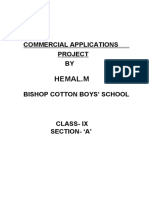 Commercial Application Project