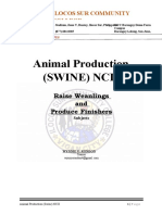 Animal Production Swine nc2 - 1st - 2nd Week of Module