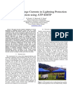 Modeling of Surge Currents in Lightning Protection System Using ATP-EMTP