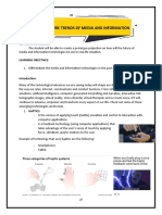 Current and Future Trends of Media and Information: Learning Outcomes