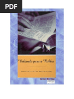 Voltando para a Bíblia - Deivinson Bignon