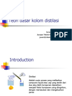 Basic Teori Kolom Distilasi