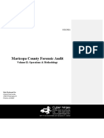 Maricopa County Forensic Audit: Methodology and Operations
