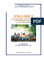 English 2: For The First Year Students at Binh Dinh College (A2 - Pre-Intermediate)