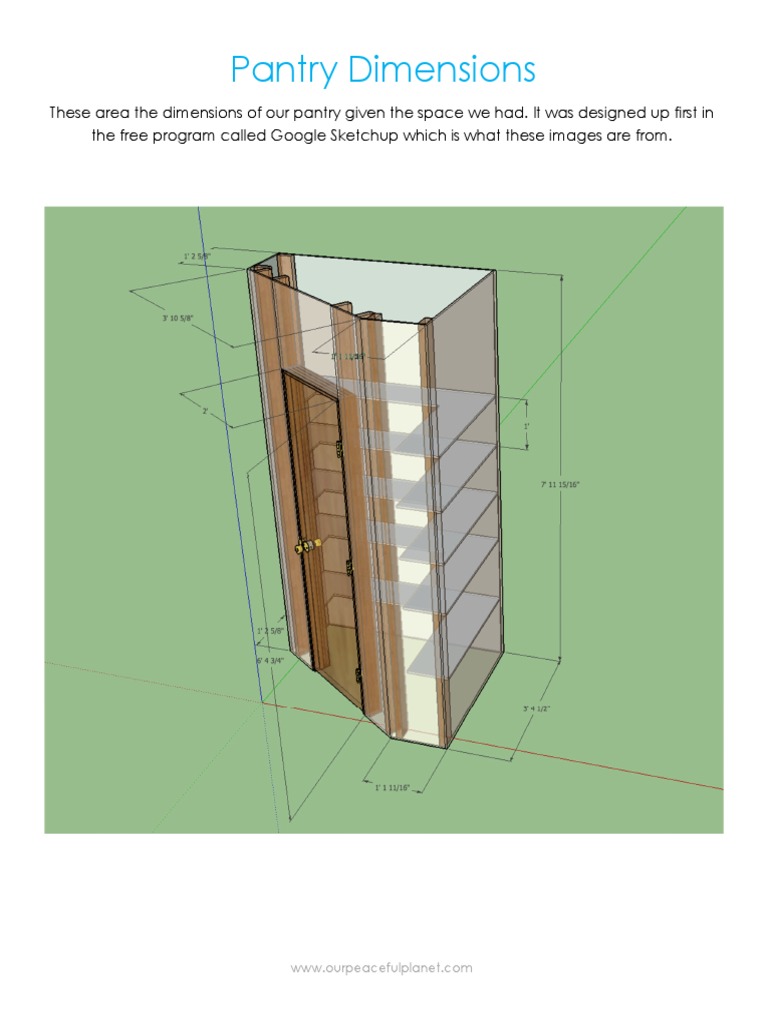 Pantry Design Dimensions Guide | PDF | Teaching Methods & Materials | Art