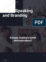 Public Speaking and Branding